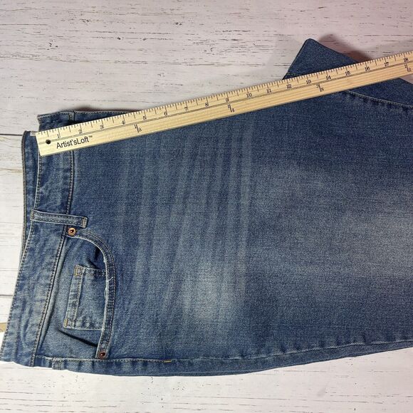 Jessica Simpson Jeans Womens Size 24W Blue High Rise Slim Straight MSRP $80 - Picture 11 of 16
